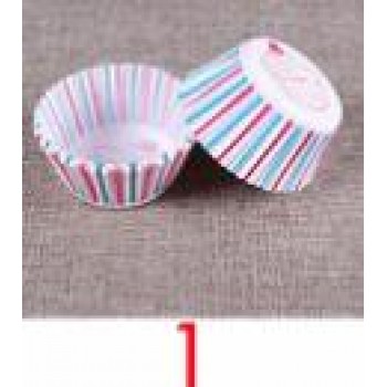 100PCS Color Rainbow Paper Cup Cup PVC Anti-oil Chocolate Muffin Baking Paper Tea Party Cake Mold Decorative Kitchen Accessories