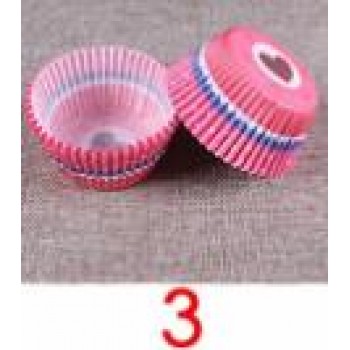100PCS Color Rainbow Paper Cup Cup PVC Anti-oil Chocolate Muffin Baking Paper Tea Party Cake Mold Decorative Kitchen Accessories