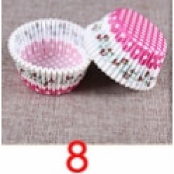 100PCS Color Rainbow Paper Cup Cup PVC Anti-oil Chocolate Muffin Baking Paper Tea Party Cake Mold Decorative Kitchen Accessories