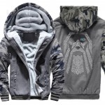 winter sweatshirt raglan print jacket tracksuit Odin Vikings hoodies for men 2019 new fashion wool liner Camouflage sleeve coats