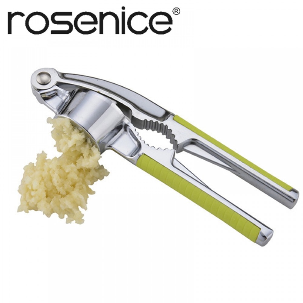 ROSENICE Garlic Press Ginger Press Mincer Crusher Chopper Garlic Press Crusher with Walnut Open Tools