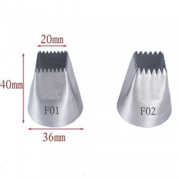 1PC Stainless Steel Icing Piping Nozzle Russian Pastry Tips Baking Mold Cake Decoration Tool Cupcake Nozzles Kitchen Accessories