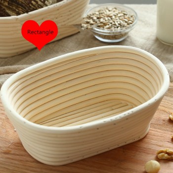 SHENHONG 4 Size Oval Dough Rattan Basket Dough Banneton Brotform Bread Proofing Proving Fermentation Country Baskets Factory