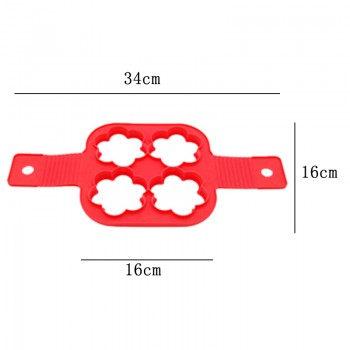4 Holes 7 Holes Pancake Silicone Mold Circular Fried Egg Mold Nonstick Flip Pancake Maker Omelette Egg Forms Ring Mold Egg Tools