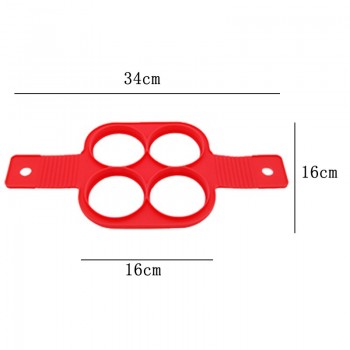 4 Holes 7 Holes Pancake Silicone Mold Circular Fried Egg Mold Nonstick Flip Pancake Maker Omelette Egg Forms Ring Mold Egg Tools