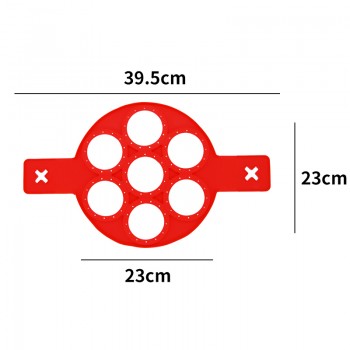 4 Holes 7 Holes Pancake Silicone Mold Circular Fried Egg Mold Nonstick Flip Pancake Maker Omelette Egg Forms Ring Mold Egg Tools