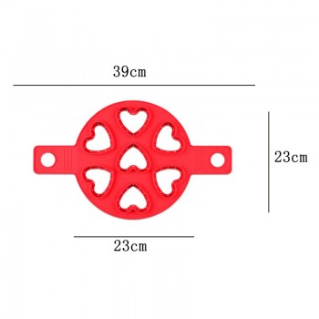 4 Holes 7 Holes Pancake Silicone Mold Circular Fried Egg Mold Nonstick Flip Pancake Maker Omelette Egg Forms Ring Mold Egg Tools