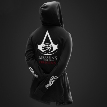 Autumn Winter Hoodies Men Long Sleeve Sweatshirts Black Cloak Shawl Outwear Streetwear Style Hooded Mens Plus
