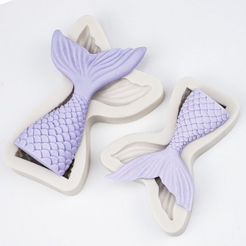 3D Mermaid Tail  Silicone Molds Shell Starfish Soap Mold Cake Decoration Sugar Craft Tools Candle Moulds DIY Craft Fondant Molds