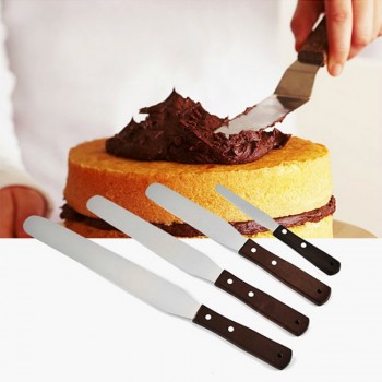 4/6/8/10 inch Stainless Steel Cake Spatula Butter Cream Icing Frosting Knife Smoother Kitchen Pastry Cake Decoration Tools
