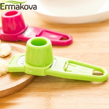ERMAKOVA ABS Garlic Press Peeler Grater Ginger Garlic Grinding Grater Microplaner Planer Chopper Crush Cutter Slicer