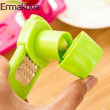 ERMAKOVA ABS Garlic Press Peeler Grater Ginger Garlic Grinding Grater Microplaner Planer Chopper Crush Cutter Slicer