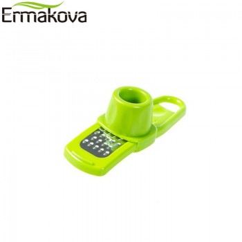 ERMAKOVA ABS Garlic Press Peeler Grater Ginger Garlic Grinding Grater Microplaner Planer Chopper Crush Cutter Slicer