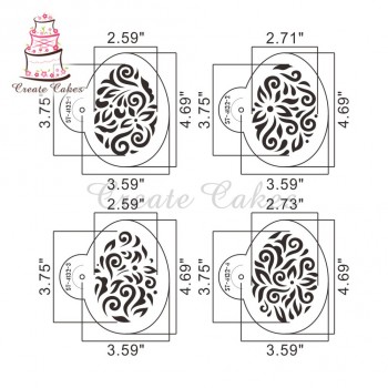New Arrival Easter Stencil for Cookies and Cupcake Decoration Fondant Cake Stencil Plastic Template Decorating Tools Bakeware