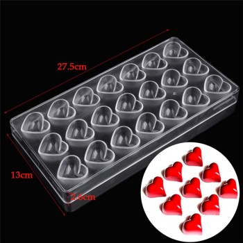 New Arrival Clear Hard Chocolate Maker Polycarbonate PC DIY 21 Diamond Candy Mold Mould Wholesale Free Shipping