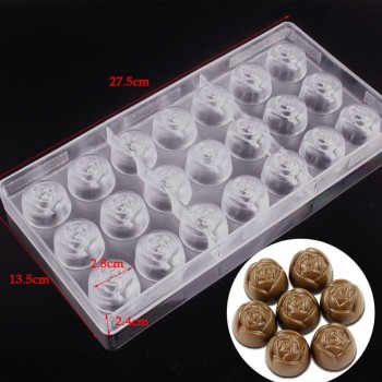 New Arrival Clear Hard Chocolate Maker Polycarbonate PC DIY 21 Diamond Candy Mold Mould Wholesale Free Shipping
