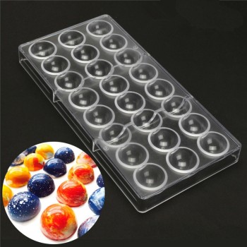New Arrival Clear Hard Chocolate Maker Polycarbonate PC DIY 21 Diamond Candy Mold Mould Wholesale Free Shipping