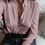 2018 Fashion ZANZEA Autumn Casual Long Sleeve Loose Party Blouse Women Elegant Solid Lapel Baggy Work Office Button Down Shirts
