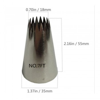 5pcs / Set Large Russian Icing Piping Pastry Nozzle Tips Baking Tools Cakes Decoration Set Stainless Steel Nozzles Cupcake