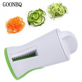 GOONBQ 1 pc  Spiral Funnel Vegetable Grater ABS+Stainless Steel Carrot Cucumber Slicer Chopper Vegetable Spiral Blade Cutter