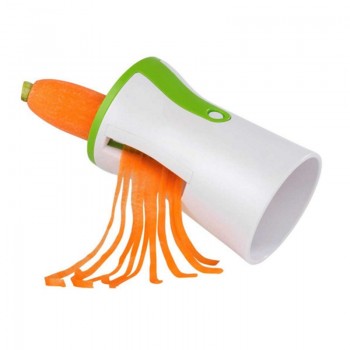 GOONBQ 1 pc  Spiral Funnel Vegetable Grater ABS+Stainless Steel Carrot Cucumber Slicer Chopper Vegetable Spiral Blade Cutter
