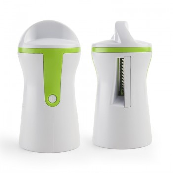 GOONBQ 1 pc  Spiral Funnel Vegetable Grater ABS+Stainless Steel Carrot Cucumber Slicer Chopper Vegetable Spiral Blade Cutter