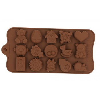 New Silicone Chocolate Mold 29 Shapes Chocolate baking Tools Non-stick Silicone cake mold Jelly and Candy Mold 3D mold DIY best