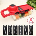 Multi-function Plastic Slicer Vegetable Cutter with Stainless Steel Blade Manual Potato Peeler Carrot Grater