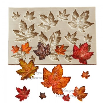 Yueyue Sugarcraft 1 piece Leaf Silicone mold Fondant Mold Cake Decorating Tools Chocolate Mold Baking Mold