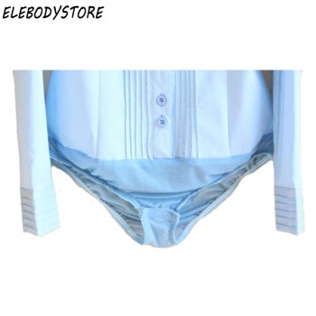Body Shirt Women Blouses Blusas Blusa Casual Blouse Shirts 2018 White Black Blue Long Sleeve Tops Bodysuit Clothing
