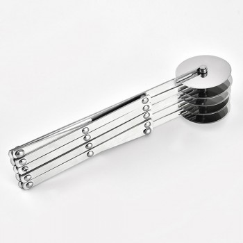 ENGDASH 3/5 Wheels Cutter Dough Divider Side Pasta Knife Flexible Roller Blade Pizza Pastry Peeler Stainless Steel Baking Tools
