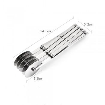 ENGDASH 3/5 Wheels Cutter Dough Divider Side Pasta Knife Flexible Roller Blade Pizza Pastry Peeler Stainless Steel Baking Tools