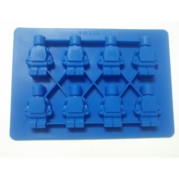 Cake Tools Holes Lego Mini Figure Robot Ice Cube Tray Mold Chocolate Cake Jelly Jello Silicone Mold Fondant Mould