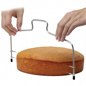 2019 New DIY Stainless Steel Cake Tools Double Line Adjustable Baking Tools Cake Bread Slicer Cutter Strings Knife Soap Knife