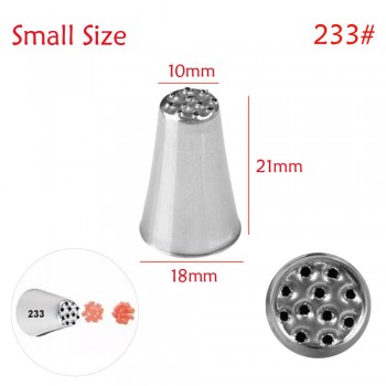 1/3Pcs Grass Cream Icing Nozzles Stainless Steel Pastry Fury Decoration Cupcake Head Cake Decorating Tools Pastry Tools