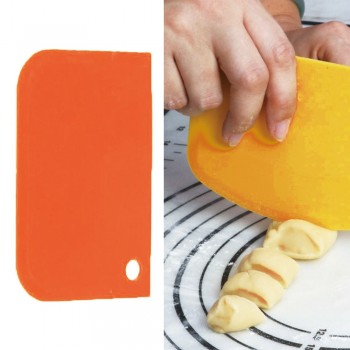 3Pcs/set Plastic Dough Knife Icing Fondant Scraper Jagged Edge Plain Smooth Cake Paddle Cake Spatulas Baking Pastry Tools
