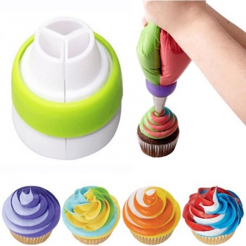 Russian Icing Piping Nozzles Tips Cream Pastry Bag Tricolor Converter Cake Decorating Tools Set Pastry Tools Baking accessories