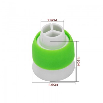 Russian Icing Piping Nozzles Tips Cream Pastry Bag Tricolor Converter Cake Decorating Tools Set Pastry Tools Baking accessories