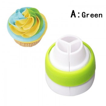 Russian Icing Piping Nozzles Tips Cream Pastry Bag Tricolor Converter Cake Decorating Tools Set Pastry Tools Baking accessories