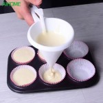 Adjustable Icing Candy Kitchen Funnel Chocolate Pastry Batter Dispenser Cream Cookie Cupcake Pancake Muffin Funnel Baking Tools
