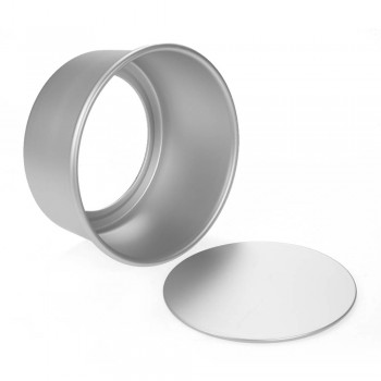 5pcs/set Aluminum Alloy Round Cake Mould Chiffon Cake Baking Pan Pudding Cheesecake Mold Set with Removable Bottom