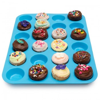 Cup Silicone Muffin Pan amp;Cupcake Baking Pan Non-Stick Silicone Cake Mold Round Mini Muffin Pan Form