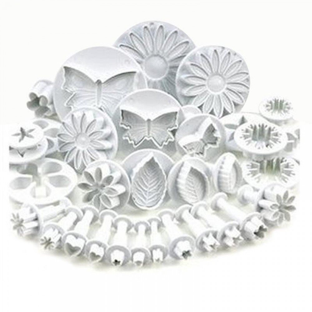 33pcs/set Sugarcraft Cake Decorating Tool Set Fondant Plunger Cutters Cake Tools Cookie Biscuit Cake Mold Baking Accessories