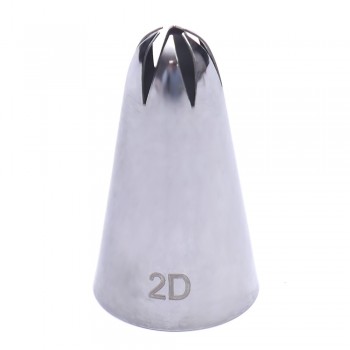 LINSBAYWU #2D Large Size Rose Flower Cake Decorating Icing Tip Cupcake Nozzles Decoration