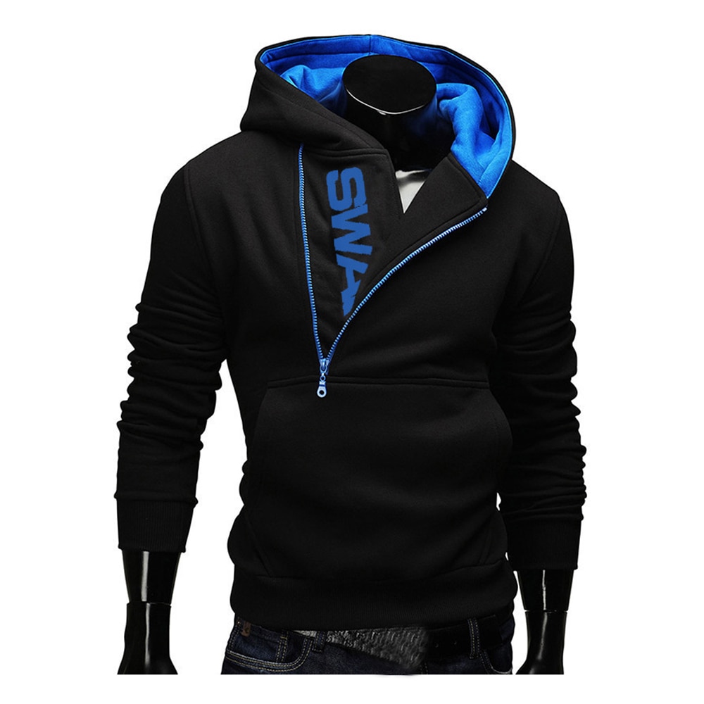 Hoodies Men 2018 Autumn Fashion Tracksuit Sweatshirt Mens Winter Warm Collar Cap Long Sleeves Pullover Hoody Sports Sweatshirts