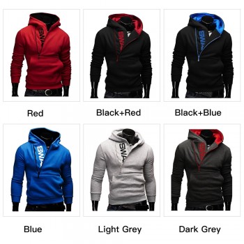 Hoodies Men 2018 Autumn Fashion Tracksuit Sweatshirt Mens Winter Warm Collar Cap Long Sleeves Pullover Hoody Sports Sweatshirts