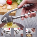 Metal Garlic Press Fashion Design Presser and Crusher Portable Garlic Mincer Chopper Crusher Slicer Grater with Great Handle