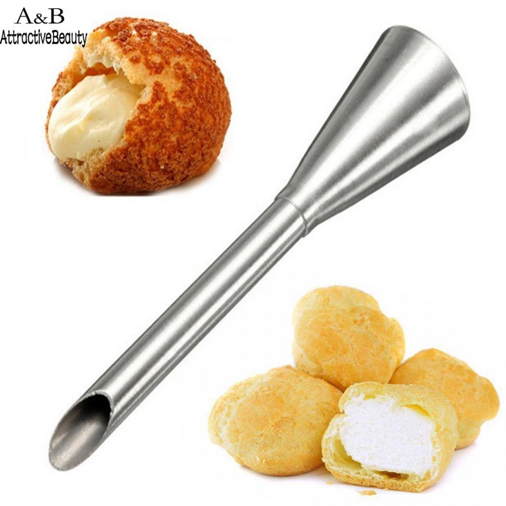 Kitchen Silver Cream Decoration Stainless Steel Home Baking Polishing Pastry Shop etc Puffs Nozzle House Bakery Cake