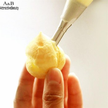 Kitchen Silver Cream Decoration Stainless Steel Home Baking Polishing Pastry Shop etc Puffs Nozzle House Bakery Cake