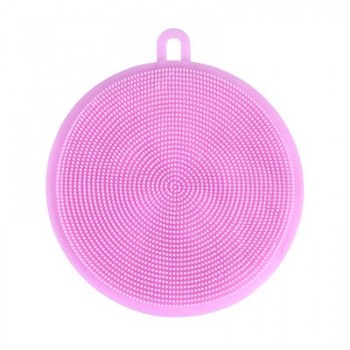 YuryFvna Silicone Dish Sponge Antibacterial Kitchen Scrubber Vegetable Fruit Brush Cleaning Sponge Dish Washing Brush Pot Holder